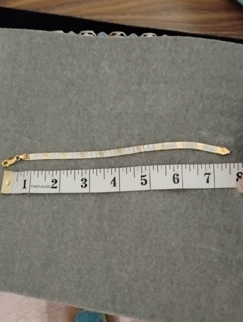 Elegant Two-Tone Gold and 925 Sterling Silver Women’s Bracelet - Picture 3 of 7